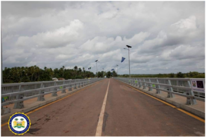 newly constructed Mabang bridge