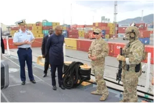 Vice President & Amb. David Reimer Tour U.S. Coastguard Cutter Mohawk