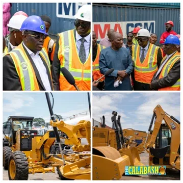 Maripoma Enterprise Arrives with Equipment to Construct the Kpetema to Mattru Road