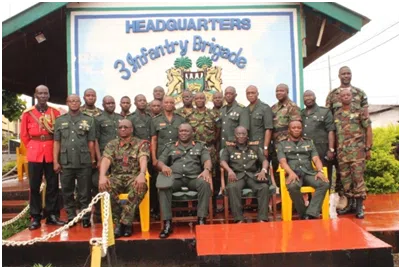 Outgoing 3 Infantry Brigade Commander Hands Over Office to His Successor