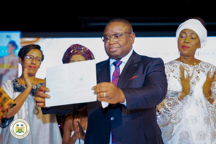 President Dr. Julius Maada Bio officially launched the