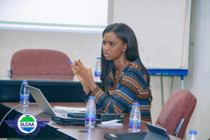 Madam Musayeroh Barrie, Director General of the Sierra Leone Civil Aviation Authority (SLCAA)