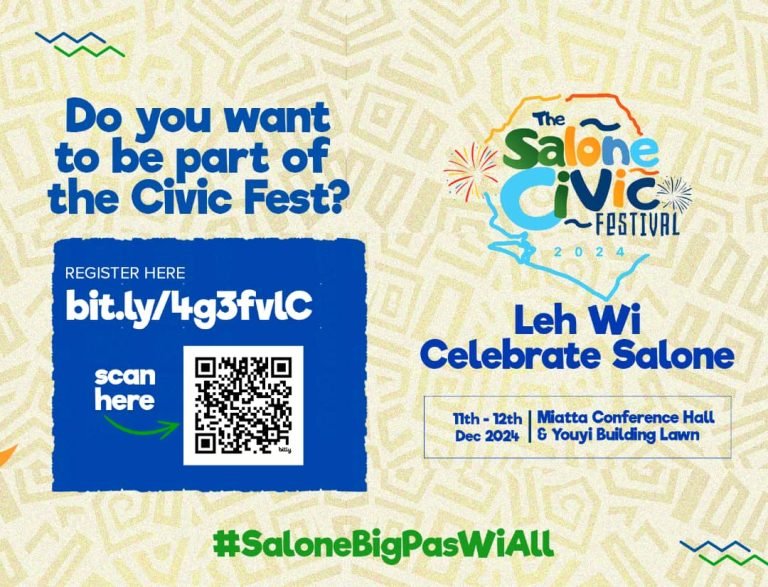 All Roads Lead to the Salone Civic Festival on December 11 & 12
