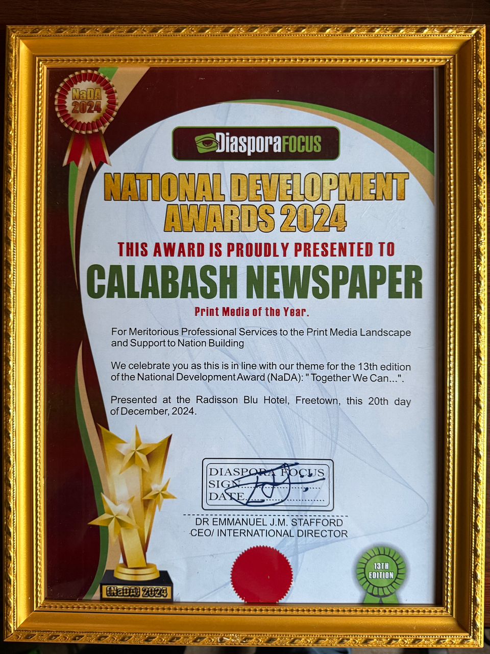 National Development Awards 2024 - Calabash Newspaper