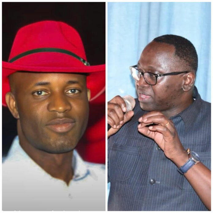 Hon. Jawah Sesay and Finance Minister Sheku Ahmed Fantamadi Bangura