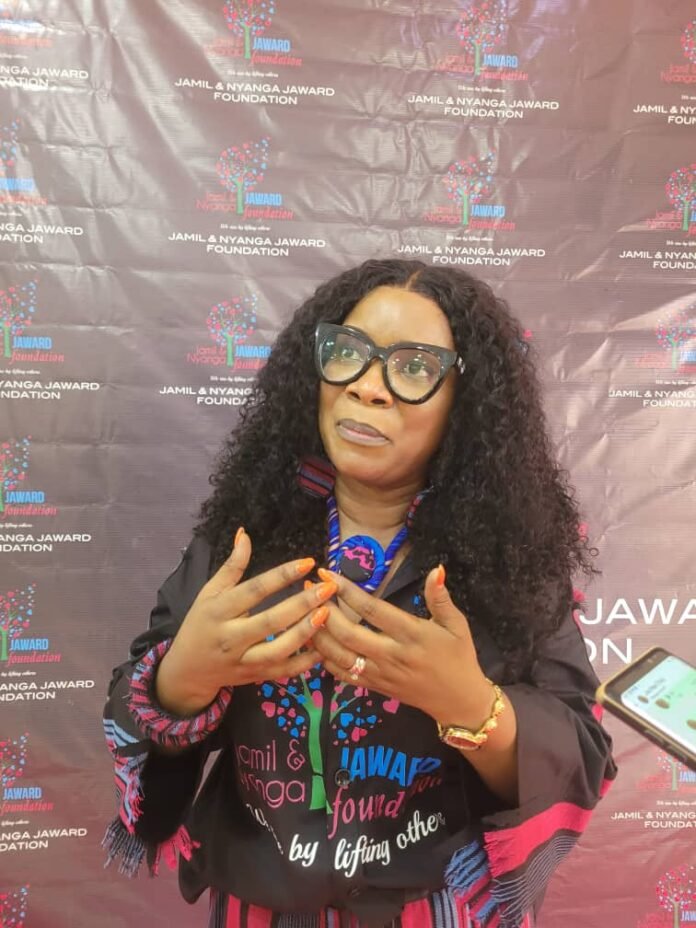 Co-founder of the Jamil and Nyanga Jaward Foundation, Nyanga Jaward