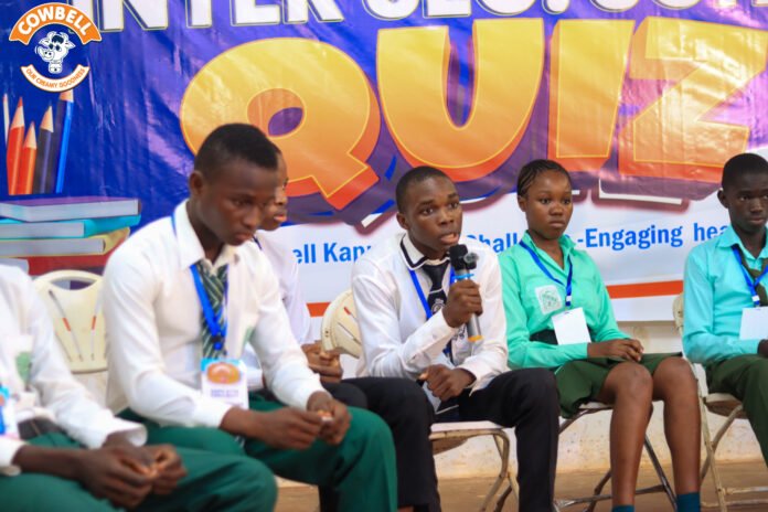 Senior secondary pupils participating at Cowbell's inter-school quiz competition