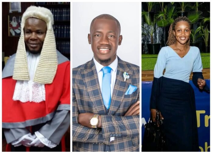 Justice Alfred Ganda (left), Abdul Kpaka (centre), Sia Fatu Kamara (deceased)