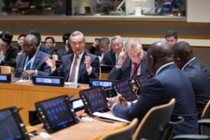 Chinese Foreign Minister Wang Yi attended the high-level dialogue meeting between the African Union's Committee of Ten (C10) and the Permanent Five (P5) foreign ministers of the UN Security Council hosted by Sierra Leone at the United Nations Headquarters in New York. | The Calabash Newspaper