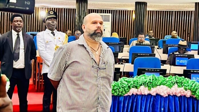 Chief Executive Officer of Accord Logistics, Johny Kouza appears in front of Parliament