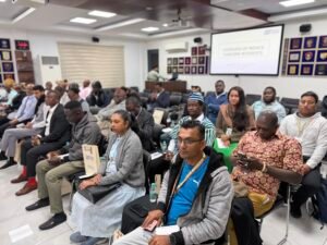 A delegation of 27 journalists from West and Central Africa and Oceania 