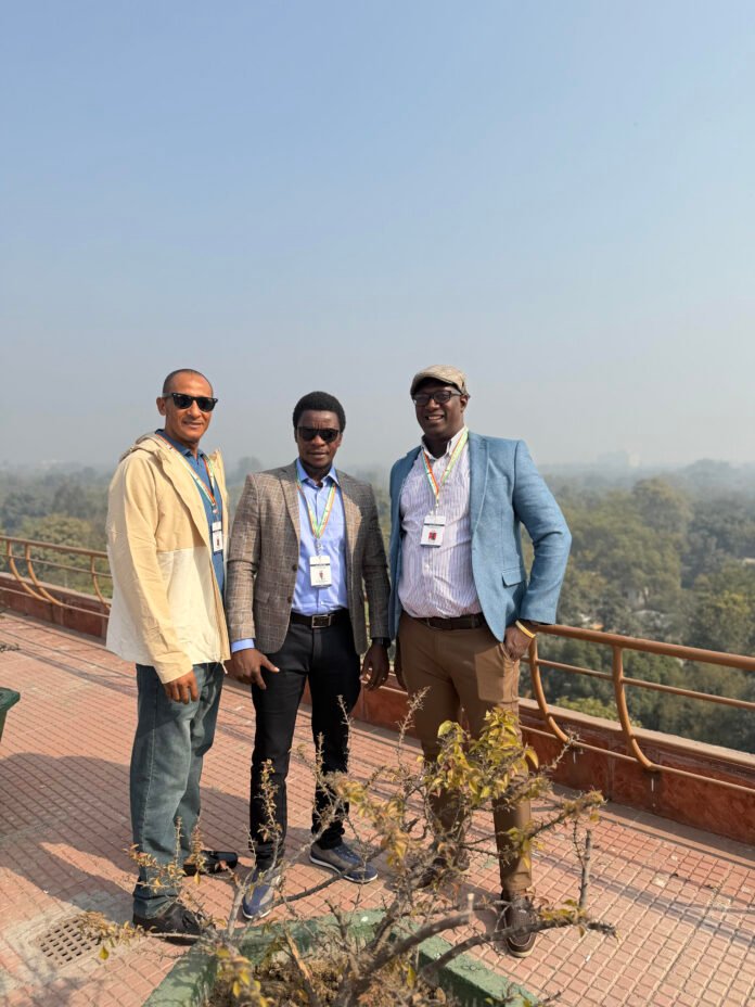 The Sierra Leone delegation, Alhaji Manika Kamara, President of the Sierra Leone Association of Journalists (SLAJ); Amin Kef (Ranger), Managing Editor of The Calabash Newspaper; and Thomas Dixon, Managing Editor of The New Age Newspaper