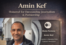 Award-Winning Journalist Amin Kef Honoured at SLURC’s 10th Anniversary Celebration