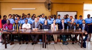 Austria’s Ambassador to Sierra Leone (resident in Dakar, Senegal); Mr. Gilbert Schenkenbach, Adviser to the Ministry of European and International Affairs of Austria; Ms. Sophie Jenerwein, Secretary of Legation; Mr. Felix K. Bigl, Premier Secrétaire (Affaires Administratives) and Consul; and Mr. Ram Mahboobani Shankerdas, Austria’s Honorary Consul to Sierra Leone.