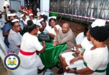 Vice President Shares Special Iftar with Health Workers at Kono Government Hospital