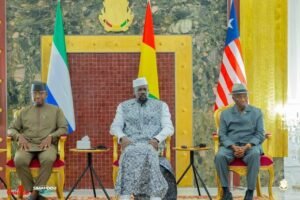 President Julius Maada Bio of Sierra Leone joined President Joseph Nyuma Boakai of Liberia and President Mamadi Doumbouya of Guinea