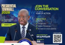 President Bio to Engage Citizens at Third National Town Hall in Makeni Promotional poster for Presidential Townhall 2026 in Makeni City featuring a speaker at a podium and event details.