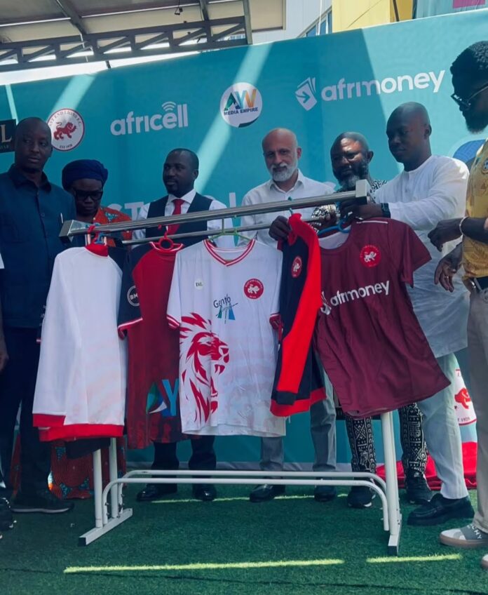 East End Lions Football Club has officially unveiled its new jersey