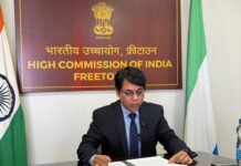 India High Commission Highlights Major Public Health Progress Through NFHS-6 Survey Findings Mr. Neeraj Kumar Saini, Chargé d’Affaires a.i. of the High Commission of India